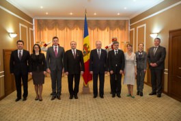 Președintele Timofti a primit scrisorile de acreditare ale ambasadorilor elvețian, croat, cipriot și ale nunțiului apostolic