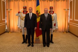 Președintele Republicii Moldova a primit scrisorile de acreditare  ale Ambasadorilor Republicii Austria, Republicii Coreea și României 