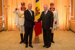 Președintele Republicii Moldova a primit scrisorile de acreditare  ale Ambasadorilor Republicii Austria, Republicii Coreea și României 