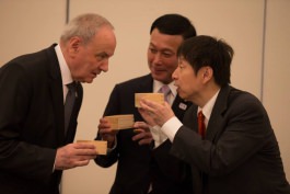 Moldovan president attends ceremony of inauguration of Japanese embassy