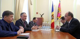 Președintele țării, Igor Dodon, a avut o întrevedere cu Ambasadorul României la Chișinău