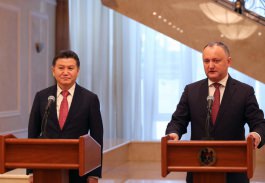 Președintele Republicii Moldova, Igor Dodon, a avut o întrevedere cu Președintele FIDE, Kirsan Iliumjinov