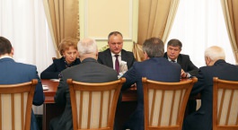 Президент Республики Молдова Игорь Додон встретился с российской делегацией межпарламентской группы дружбы Молдова-Россия