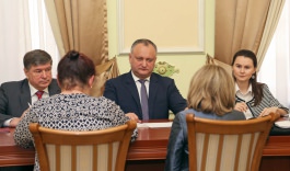  Igor Dodon a avut o întrevedere cu Dafina Gercheva, Coordonator Rezident al Organizației Națiunilor Unite (ONU) și reprezentant PNUD în Republica Moldova