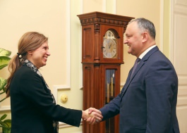 Igor Dodon a avut o întrevedere cu E.S. Signe Burgstaller, Ambasadorul Regatului Suediei în Republica Moldova