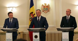 Трехсторонний диалог между Президентом Республики Молдова, председателем Парламента РМ и премьер-министром РМ
