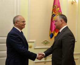Președintele Republicii Moldova s-a întîlnit cu Ambasadorul Federației Ruse la Chișinău