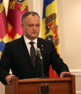 Președintele Republicii Moldova Igor Dodon a propus crearea unei platforme publice de dialog pentru conciliere națională 