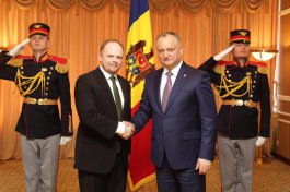 Președintele Republicii Moldova, Igor Dodon a primit scrisorile de acreditare a noilor ambasadori agreați