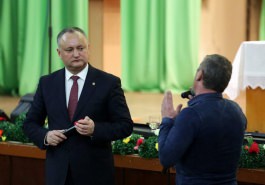 Igor Dodon a întreprins o vizită în raionul Criuleni