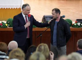 Igor Dodon a întreprins o vizită în raionul Criuleni