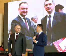 Igor Dodon a participat la ceremonia de premiere a învingătorilor la Turneul internaţional la șah rapid, ”Memorial V. Cebanenco”