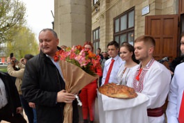 Igor Dodon a întreprins o vizită de lucru în raionul Rîșcani