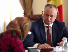 Igor Dodon, Președintele Republici Moldova a primit în audiență cetățeni