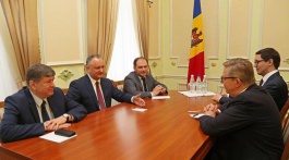 Igor Dodon, Președintele Republicii Moldova a avut o întrevedere cu Pirkka Tapiola, șeful Misiunii UE la Chișinău