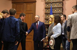 Igor Dodon, Președintele Republicii Moldova s-a întîlnit cu un grup de sportivi moldoveni