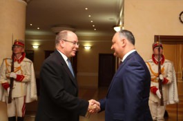 Igor Dodon, Președintele Republicii Moldova a avut o întrevedere cu Prințul Principatului Monaco, Albert al II-lea