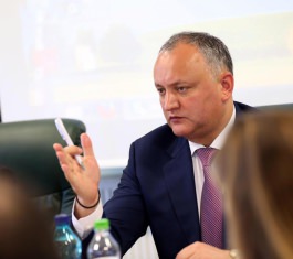 Președintele țării, Igor Dodon a participat la ședința Consiliului rectorilor din Republica Moldova 