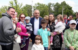 Președintele țării, Igor Dodon a participat la Festivalul Familiei