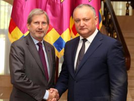 Președintele Igor Dodon a avut o întrevedere cu Johannes HAHN