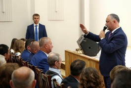 Președintele Republicii Moldova, Igor Dodon a avut o întrevedere cu reprezentanții diasporei moldovenești în Republica Belarus