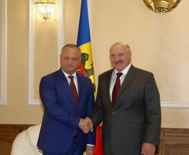 Președintele Igor Dodon a avut o întrevedere cu Preşedintele Republicii Belarus, Aleksandr Lukaşenko