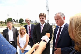 Președintele Igor Dodon a efectuat o vizită la Portul Internațional Liber Giurgiulești