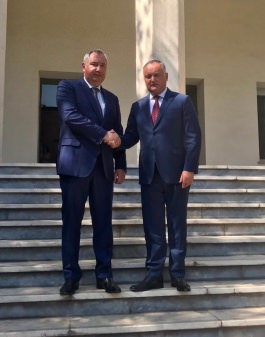 Igor Dodon și Dmitri Rogozin au avut o întrevedere la Teheran