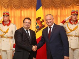 Președintele țării, Igor Dodon a avut o întrevedere cu ambasadorul Peter Michalko, Şef al Delegaţiei UE în Republica Moldova
