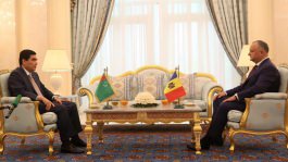 The President of Republic of Moldova, Mr. Igor Dodon met with the President of Turkmenistan, Mr. Gurbanguly Berdimuhamedov