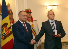 Moldovan president hands state distinctions