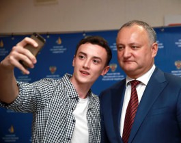 Moldovan president visits State University from Sochi