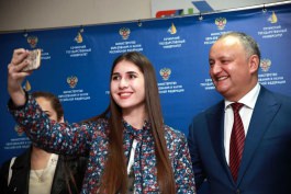 Moldovan president visits State University from Sochi