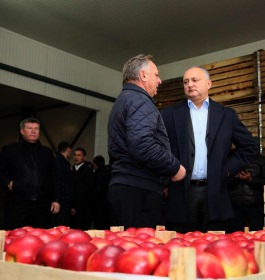 Președintele Igor Dodon a vizitat Compania „Bucuria Saturn” din satul Rudi, raionul Soroca