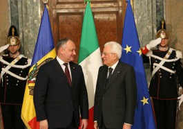 Igor Dodon, Președintele Republicii Moldova a avut o întrevedere cu Sergio Matarella, Preşedintele Republicii Italiene