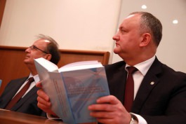 Președintele țării a participat la lansarea cărții „Statalitatea Moldovei: continuitatea istorică și perspectiva dezvoltării”