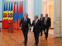 Președintele Moldovei Igor Dodon a avut o întrevedere cu Președintele Armeniei, Serzh Sargsyan