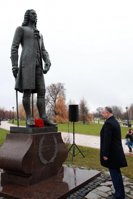 Președintele Republicii Moldova a participat la ceremonia de inaugurare a monumentului lui Dimitrie Cantemir