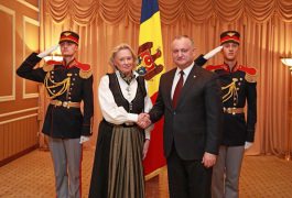 The President of the Republic of Moldova received the credentials of three approved ambassadors