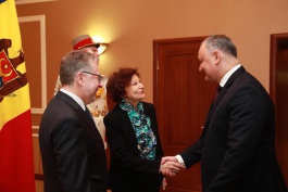 Președintele Igor Dodon a primit scrisorile de acreditare a Ambasadorului agreat al Republicii Franceze în Republica Moldova