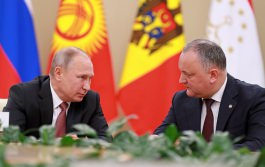 Președintele Republicii Moldova, Igor Dodon a avut o întrevedere cu președintele Federației Ruse, Vladimir Putin