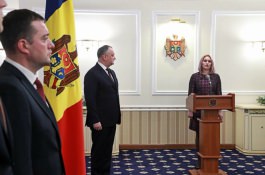 Conducerea ANI a depus jurămîntul în fața Președintelui Republicii Moldova