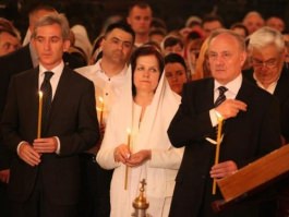 Președintele Nicolae Timofti a asistat la slujba de Înviere la Catedrala Mitropolitană din Capitală