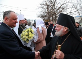 Igor Dodon efectuează o vizită în orașul Comrat în cadrul căreia a participat la festivitățile prilejuite Hramului localităţii