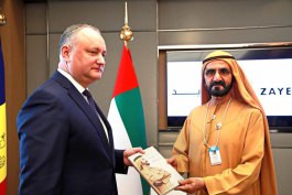 Președintele Republicii Moldova, Igor Dodon a avut o întrevedere cu Alteța Sa, Șeicul Mohammed bin Rashid Al-Maktoum