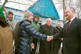 The President is on a visit to Cahul district