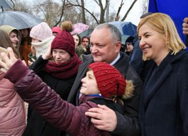 Igor Dodon a participat la lansarea lucrărilor de construcție a unui centru cultural-educaţional la Ceadîr-Lunga