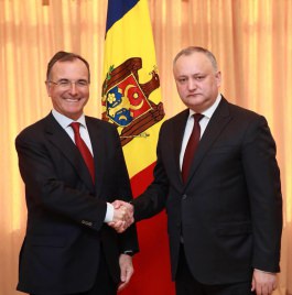 Igor Dodon a avut o întrevedere cu Franco Frattini