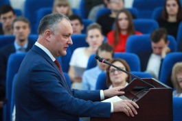 The President of the country took part at the International Conference „Demographic challenges of the Republic of Moldova: causes, effects and ways of addressing them based on international experience”