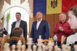 Igor Dodon a participat la deschiderea Finalei Turneului Naţional de Şah